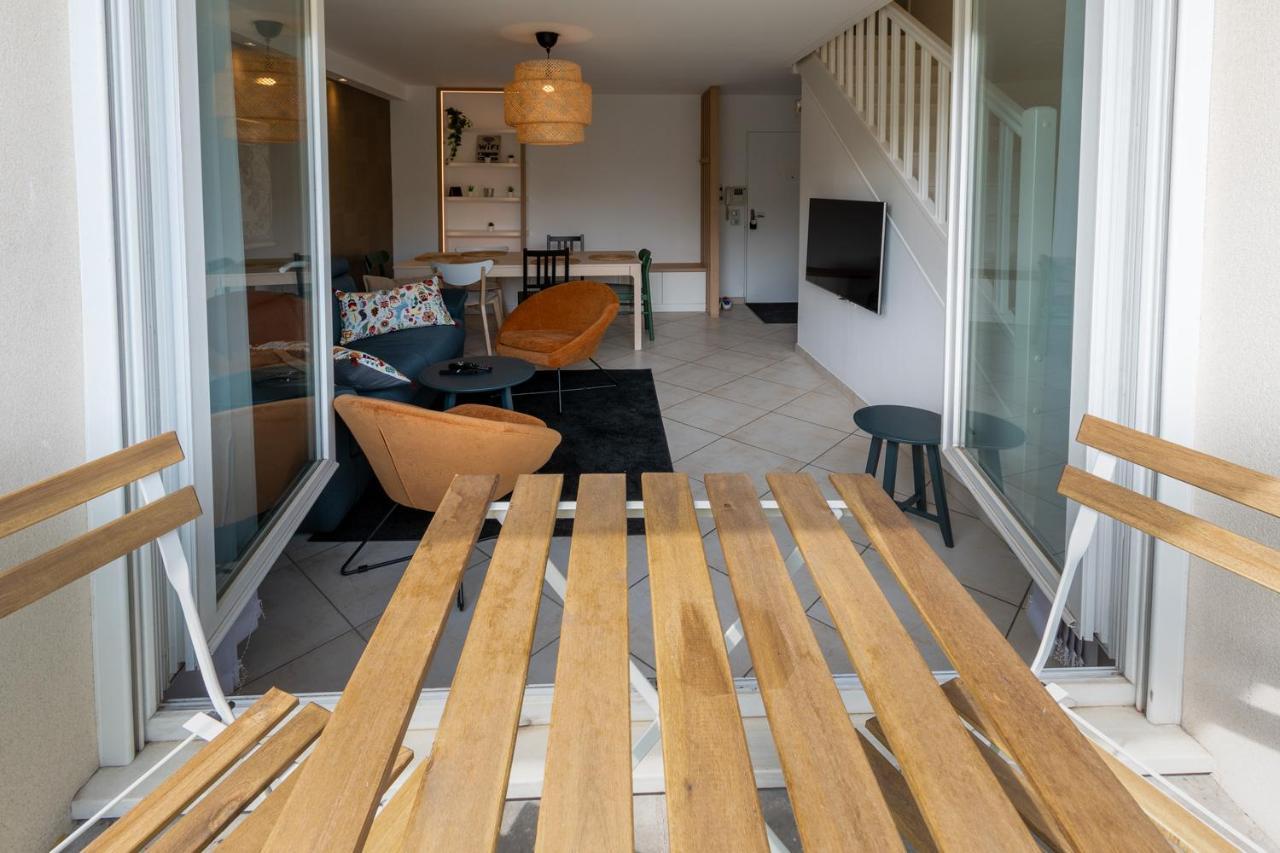 Ferienwohnung T3 Flat Moderne Sur 2 Etages Metro Parking Free Entrance Autonome Rouen Exterior foto